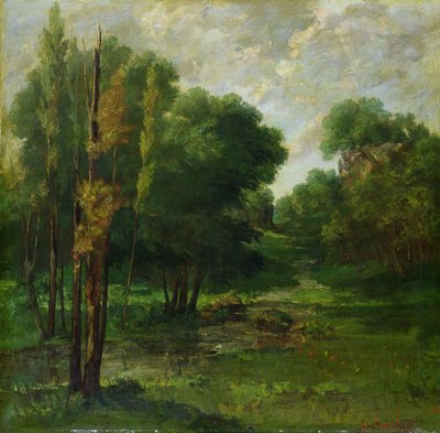 Waldlandschaft, 1864 von Gustave Courbet